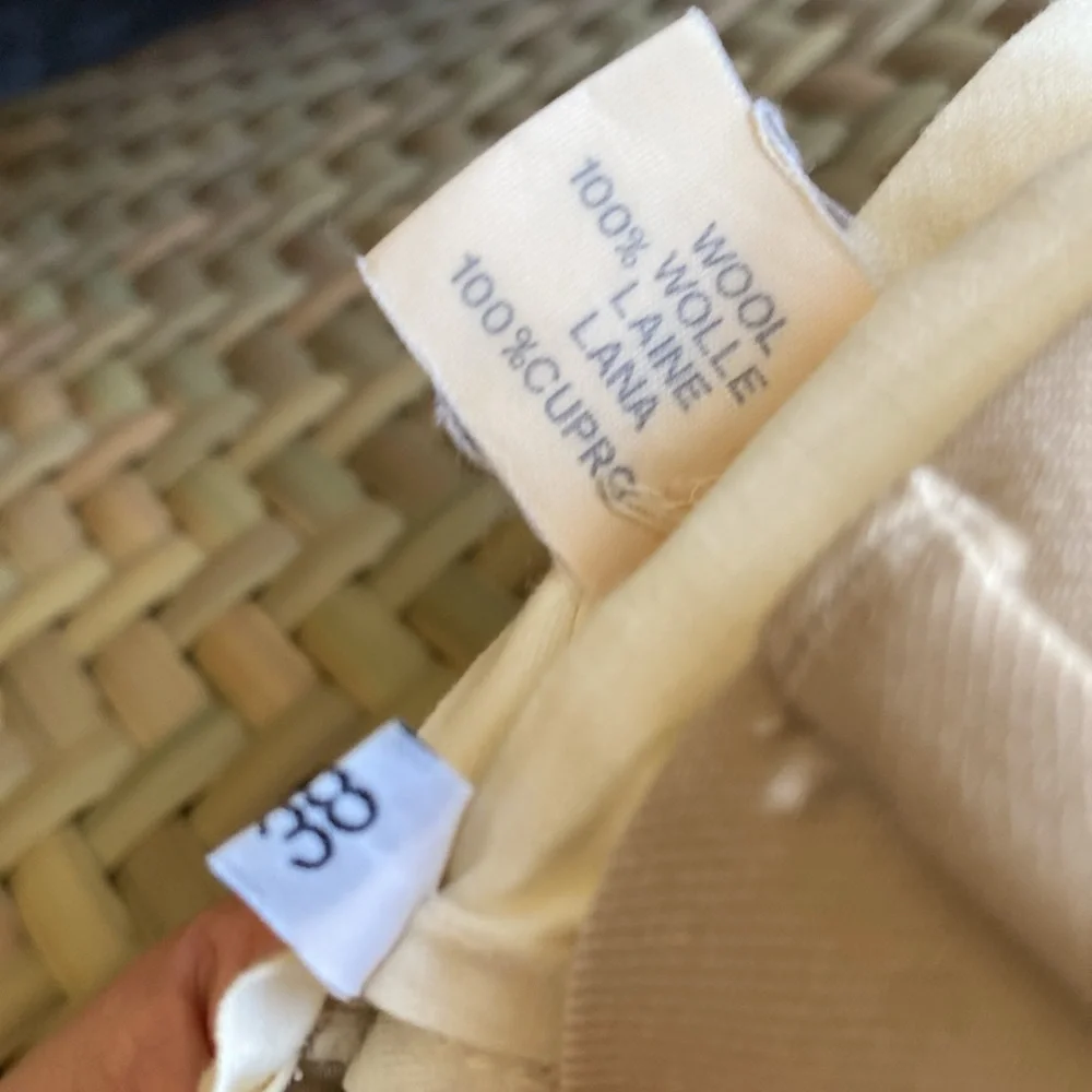 MENS BRIONI TAN PANTS SIZE 32 ROMAN STYLE MADE IN ITALY 100% WOOL🇮🇹